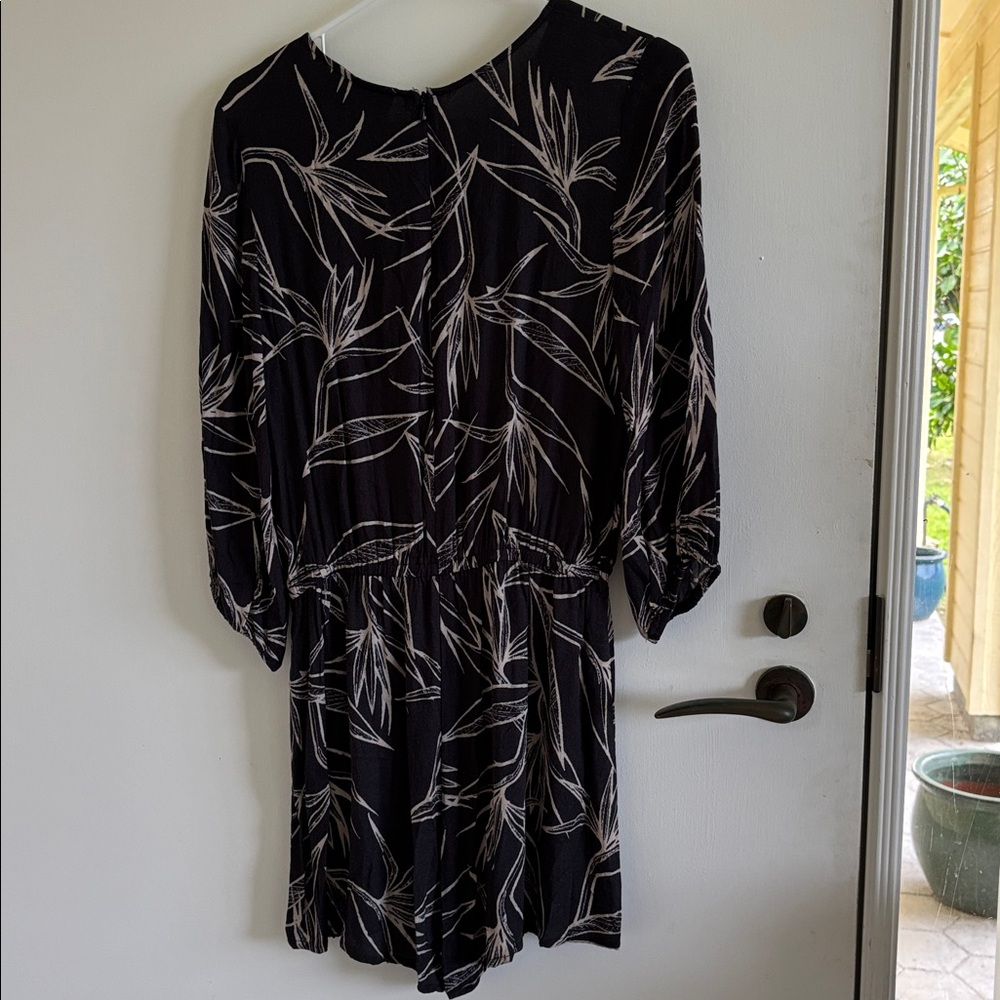 Tanoa bird of paradise long sleeve romper Hawaii tropical spring summer - Picture 2 of 7